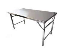 โต๊ะพับสแตนเลส เกรด 304 ขนาด 850 x 60 x 75 ซม. 0