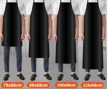 ผ้ากันเปื้อน PVC สีดำ ขนาด 66*108 ซม ทนความร้อน โดนความเย็นไม่เสียรูป มีสินค้า 1000 ชิ้น