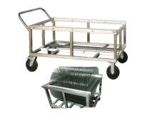 รถเข็นกระจก  LAZY SUSAN CW-007 รถเข็นสแตนเลส Lazy susan Trolley  สำหรับเข็นแผ่นกระจกวางบนโต๊ะอาหาร