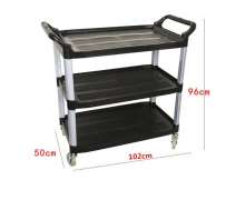 รถเข็น 3 ชั้น พลาสติก CW-066-5 ขนาด 50*102*100 ซม.รุ่นหนารับน้ำหนักได้300กก ขนาดใหญ่