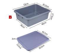 กะบะพลาสติกมีฝาปิด รุ่น B ใส่จาน 0