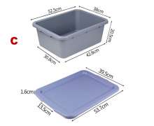 กะบะพลาสติกมีฝาปิด รุ่น C ใส่จาน 0