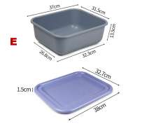 กะบะพลาสติกมีฝาปิด รุ่น E ใส่จาน 0