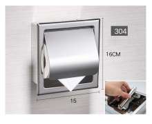 ที่แขวนกระดาษม้วนเล็กติดผนัง 1 ช่อง สแตนเลส 304 0