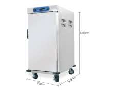 รถเข็นถาดอาหารมีแบบมีระบบอุ่น 6 ชั้น 725*925*1350 mm.  1.8Kw. 