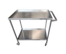 รถเข็นสแตนเลส 2 ชั้น เกรด304 หนา1.2 มิล ท่อ 1.5 นิ้ว ล้อ 4 นิ้ว สั่งทำได้ 0