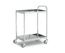 รถเข็นสแตนเลส 2 ชั้น เกรด304 หนา1.2 มิล ท่อ 1.5 นิ้ว ล้อ 4 นิ้ว สั่งทำได้ 0