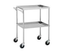 รถเข็นสแตนเลส 2 ชั้น เกรด304 หนา1.2 มิล ท่อ 1.5 นิ้ว ล้อ 4 นิ้ว สั่งทำได้ 0