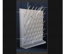 ที่ตากเครื่องแก้ว pegboard drying rack ขนาด 55 x70 cm. (ตากได้ 52 ชิ้น) ยี่ห้อ CW 0