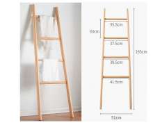 Clothes rack ราวแขวนผ้า ทำด้วยไม้ ขนาด 51*165 ซม.