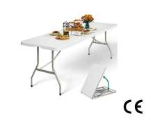 โต๊ะจัดเลี้ยง พลาสติกไฟเบอร์ HDPE สี่เหลี่ยมขาพับเก็บได้