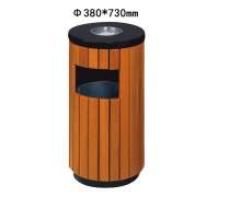 ถังขยะนอกอาคาร ทรงกลม ขนาด 380*730 mm. 0