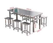 โต๊ะชุดสแตนเลส รับประทานอาหาร เกรด 304 