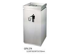 ถังขยะสแตนเลสฝาแกว่งด้านบน  ราคาต่อใบ ทรงสี่เหลี่ยม ขนาด 35*35 สูง 75 ซม.วางต่อกับเป็นถังขยะแยกประเภทได้