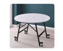 โต๊ะกลมพับเก็บได้ โต๊ะoval table  โต๊ะกลมรูปไข่ มี 4 ขนาด ให้เลือก พื้นผิวสีไม้