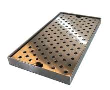 ถาดรองน้ำสแตนเลส บวกแผ่นตะแกรง ขนาด 50 X 20 X 2cm แผ่นหนา 1.2 มิล ตะแกรงแผ่นหนา 1.5 มิล 0