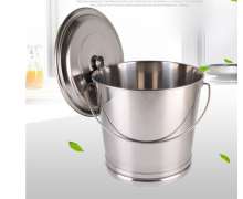 ถังสแตนเลสมีหูหิ้ว หนา 0.8 มิล เกรด304 ขนาด 22*25 สูง 25(11ลิตร)/24*26 สูง 30 ซม(15ลิตร)/*28*30 สู35 ซม.(23ลิตร)