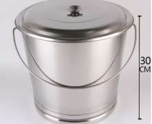 ถังสแตนเลสมีหูหิ้ว หนา 0.8 มิล เกรด304 ขนาด 22*25 สูง 25(11ลิตร)/24*26 สูง 30 ซม(15ลิตร)/*28*30 สู35 ซม.(23ลิตร)