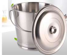 ถังสแตนเลสมีหูหิ้ว หนา 0.8 มิล เกรด304 ขนาด 22*25 สูง 25(11ลิตร)/24*26 สูง 30 ซม(15ลิตร)/*28*30 สู35 ซม.(23ลิตร)