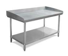 โต๊ะสแตนเลส มีขอบ 3 ด้าน สั่งทำได้