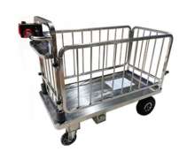 รถเข็นของไฟฟ้า 500 กก.ขนาดพื้นที่วางของ 1300*650 มม 0