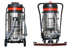 เครื่องดูดฝุ่น80 ลิตร 3 มอเตอร์ 3000 วัตต์ มีขายึดหัวดูดด้านหลัง