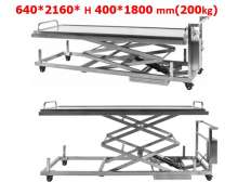 รถเข็น Table Lift ใช้ไฟฟ้า 200 kg. ขนาด640*2160 สูง 400-1800 mm สแตนเลส 304 0