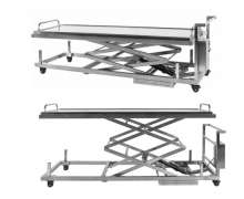 รถเข็น Table Lift ใช้ไฟฟ้า 200 kg. ขนาด640*2160 สูง 400-1800 mm สแตนเลส 304