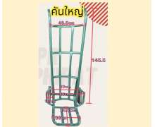 รถเข็น2ล้อขนาดพื้นที่วางของ 30*40 สูง 150 ซม.สีน้ำเงิน