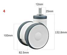 ล้อรถเข็นทางการแพทย์ 3 นิ้ว 4 นิ้ว 5 นิ้ว