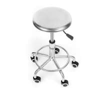 เก้าอี้ทางการแพทย์,29*48-68ซม.เก้าอี้สแตนเลสหัวกลม,มีล้อ เกรด 304 รับน้ำหนักด้ 180 กก 0