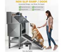 อ่างอาบน้ำสุนัข สแตนเลส ซิงค์อาบน้ำสัตว์