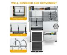 อ่างอาบน้ำสุนัข สแตนเลส ซิงค์อาบน้ำสัตว์