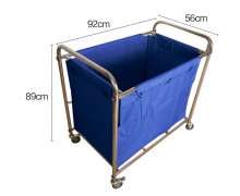 รถเข็นผ้าสแตนเลสเกรด304 300กก CW-074 (ไทย)แข็งแรง  ผลิตในไทย ว 60*90*95 cm. มีสินค้า