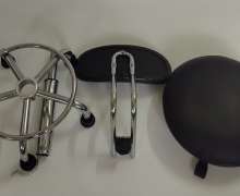 เก้าอี้สแตนเลสมีพนักพิงมีเบาะรองนั้งปรับสูงต่ำได้