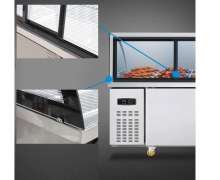 ตู้เย็นสแตนเลสแช่โชว์อาหาร