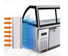 ตู้เย็นสแตนเลสแช่โชว์อาหาร