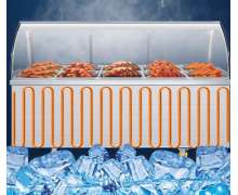 ตู้เย็นสแตนเลสแช่โชว์อาหาร