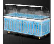 ตู้เย็นสแตนเลสแช่โชว์อาหาร