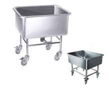 อ่างแช่ อ่างล้างสแตนเลสมีล้อ ขนาด 300 ลิตร