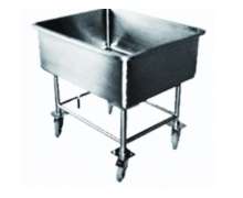 อ่างแช่ อ่างล้างสแตนเลสมีล้อ ขนาด 300 ลิตร