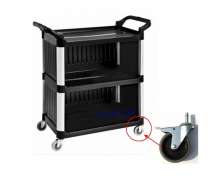 รถเข็นเก็บจานพลาสติก 3 ชั้น 0