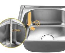 ซิงค์สแตนเลส 2 หลุม หนา 1.0มิล ขนาด 78*43 ลึก 21 cm.