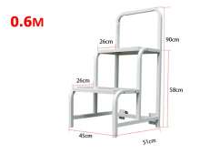 บันไดหยิบของ บันไดเหล็กมีล้อ 0.6 เมตร - 4 เมตร  เลือกสีได้ค่ะ แบบหนา