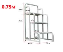 บันไดหยิบของ บันไดเหล็กมีล้อ 0.6 เมตร - 4 เมตร  เลือกสีได้ค่ะ แบบหนา