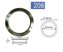 ขอบช่องทิ้งขยะติดเคาเตอร์ สแตนเลส 304 ขนาด 12.9/15.2/16/17.5/20.8/21/23.8/25.2/26.2 ซม.มีสินค้า