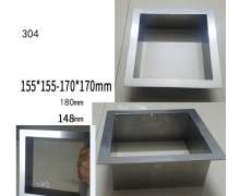 ขอบถังขยะติดเคาเตอร์ สแตนเลส สี่เหลี่ยม 140/160/180/220 mm