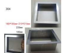 ขอบถังขยะติดเคาเตอร์ สแตนเลส สี่เหลี่ยม 140/160/180/220 mm