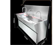 อ่างล้างมือแพทย์สแตนเลส ซิงค์สแตนเลส ก็อกน้ำธรรมดา /ก็อกน้ำอัตโนมัติเซ็นเซอร์