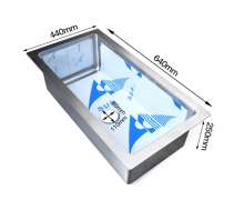 อ่างซิงค์สแตนเลสวางบนเคาเตอร์ 0